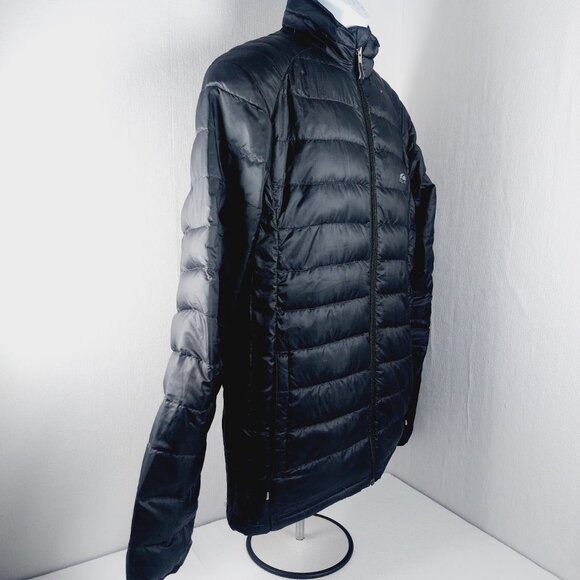 Golite Men's Black Long Sleeve Full-Zip Quilted 800 Down Puffer Jacket Size M - Picture 3 of 13